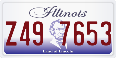 IL license plate Z497653