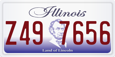 IL license plate Z497656