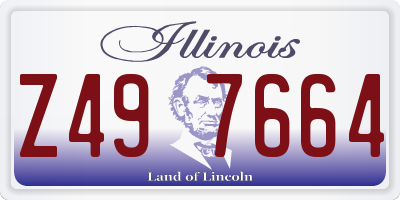 IL license plate Z497664