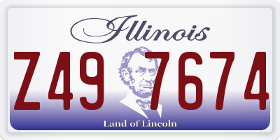 IL license plate Z497674