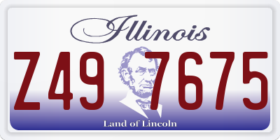 IL license plate Z497675