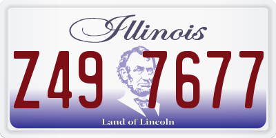 IL license plate Z497677
