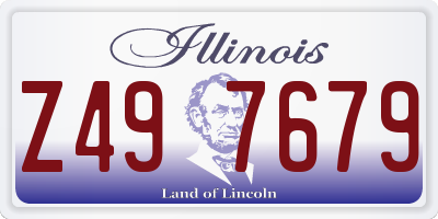 IL license plate Z497679