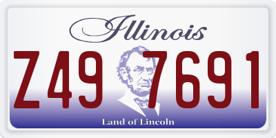 IL license plate Z497691