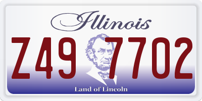 IL license plate Z497702