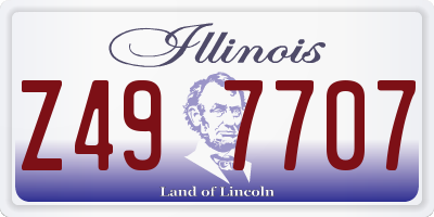 IL license plate Z497707