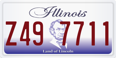 IL license plate Z497711
