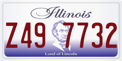 IL license plate Z497732