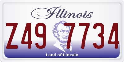 IL license plate Z497734