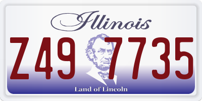 IL license plate Z497735