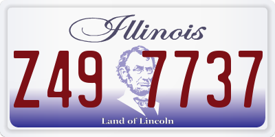 IL license plate Z497737