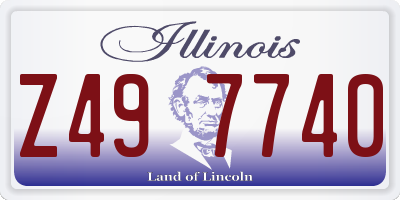 IL license plate Z497740