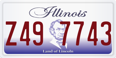 IL license plate Z497743