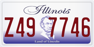 IL license plate Z497746