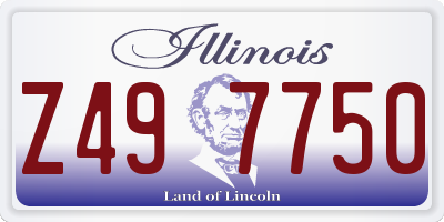 IL license plate Z497750