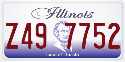 IL license plate Z497752