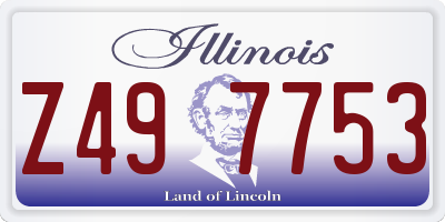 IL license plate Z497753