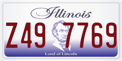 IL license plate Z497769