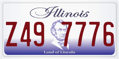 IL license plate Z497776