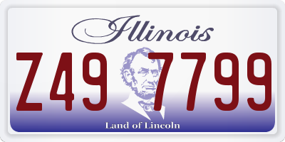 IL license plate Z497799
