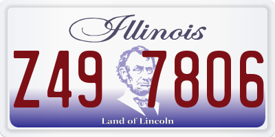 IL license plate Z497806