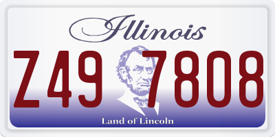 IL license plate Z497808