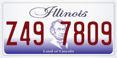 IL license plate Z497809
