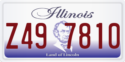 IL license plate Z497810