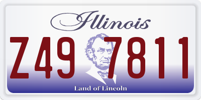 IL license plate Z497811