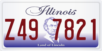 IL license plate Z497821