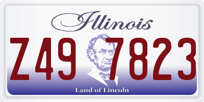 IL license plate Z497823