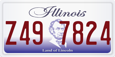 IL license plate Z497824