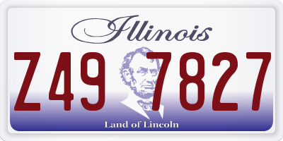 IL license plate Z497827