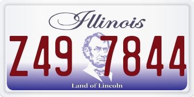 IL license plate Z497844