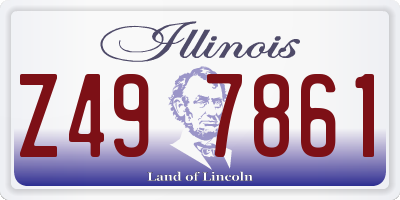 IL license plate Z497861