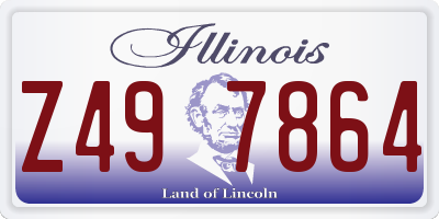 IL license plate Z497864