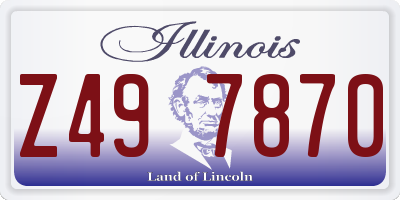 IL license plate Z497870