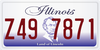 IL license plate Z497871