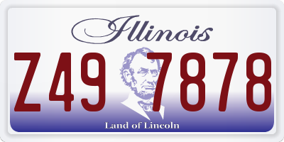 IL license plate Z497878