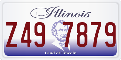 IL license plate Z497879