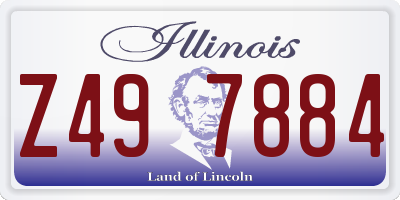 IL license plate Z497884