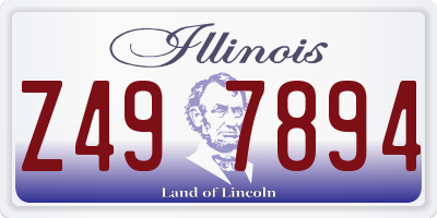 IL license plate Z497894