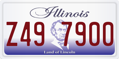 IL license plate Z497900