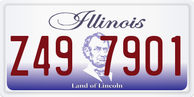 IL license plate Z497901