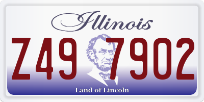 IL license plate Z497902