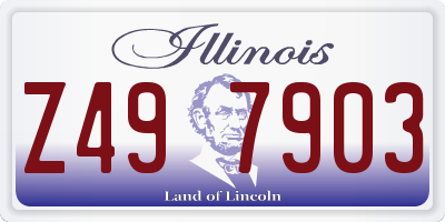 IL license plate Z497903