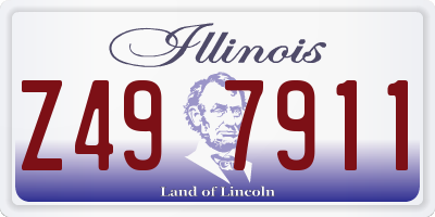 IL license plate Z497911
