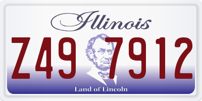 IL license plate Z497912