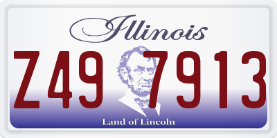 IL license plate Z497913