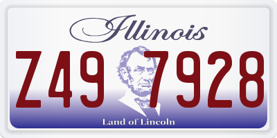 IL license plate Z497928